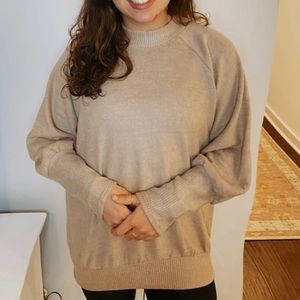 women’s tan sweater (never worn)